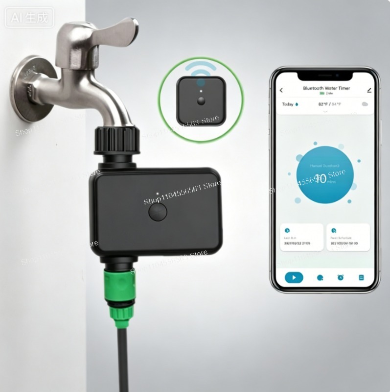 Smart Garden Valve - Slimme WiFi-tuinbewateringstimer: Automatische druppelirrigatiecontroller, app-afstandsbediening waterklep