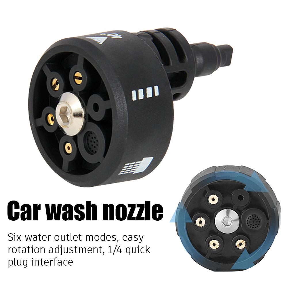 Smart Garden Hub - 6-in-1 hogedrukreinigermondstuk multifunctioneel 1/4 inch reinigermondstuk