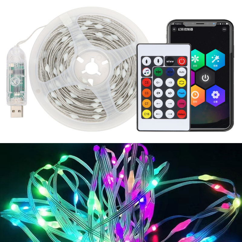 App Smart Garden - 10M LED-kerstverlichting Fairy String Light Smart