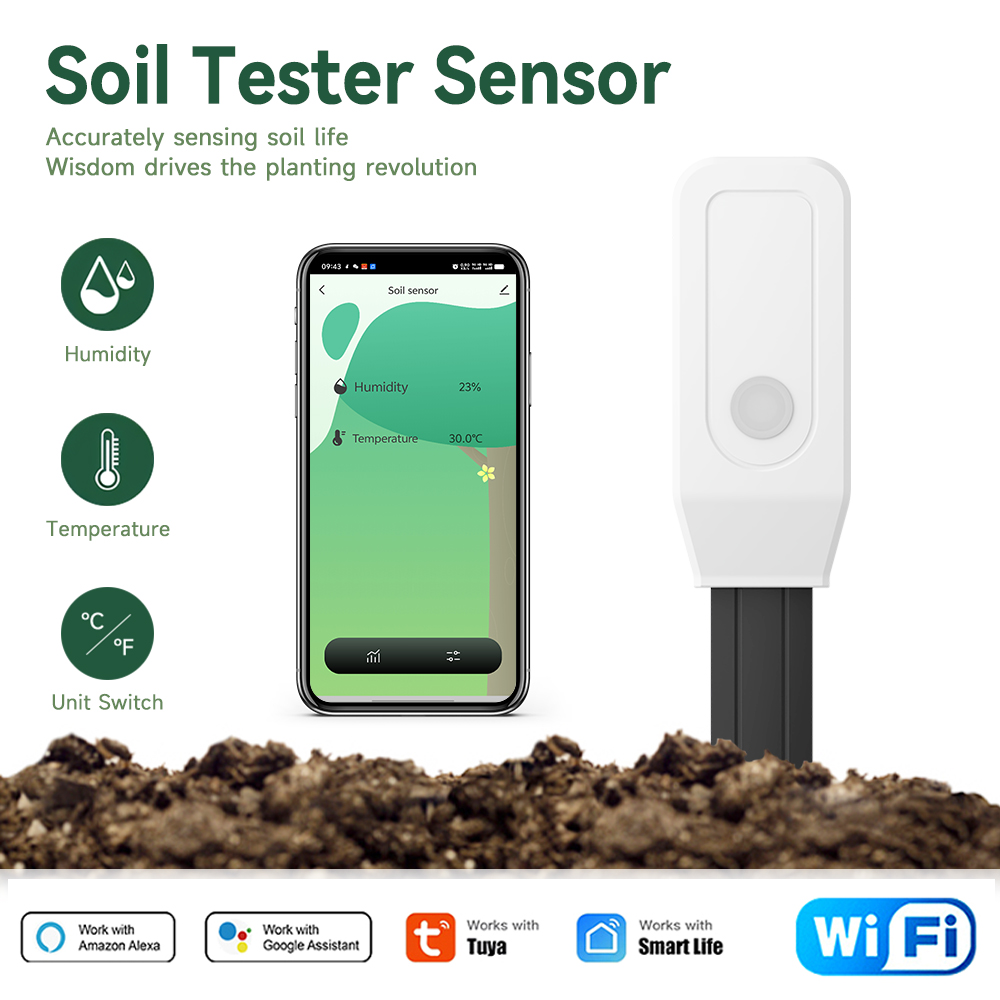 App Smart Garden - Tuya Smart WiFi Bodemtester Temperatuur- en