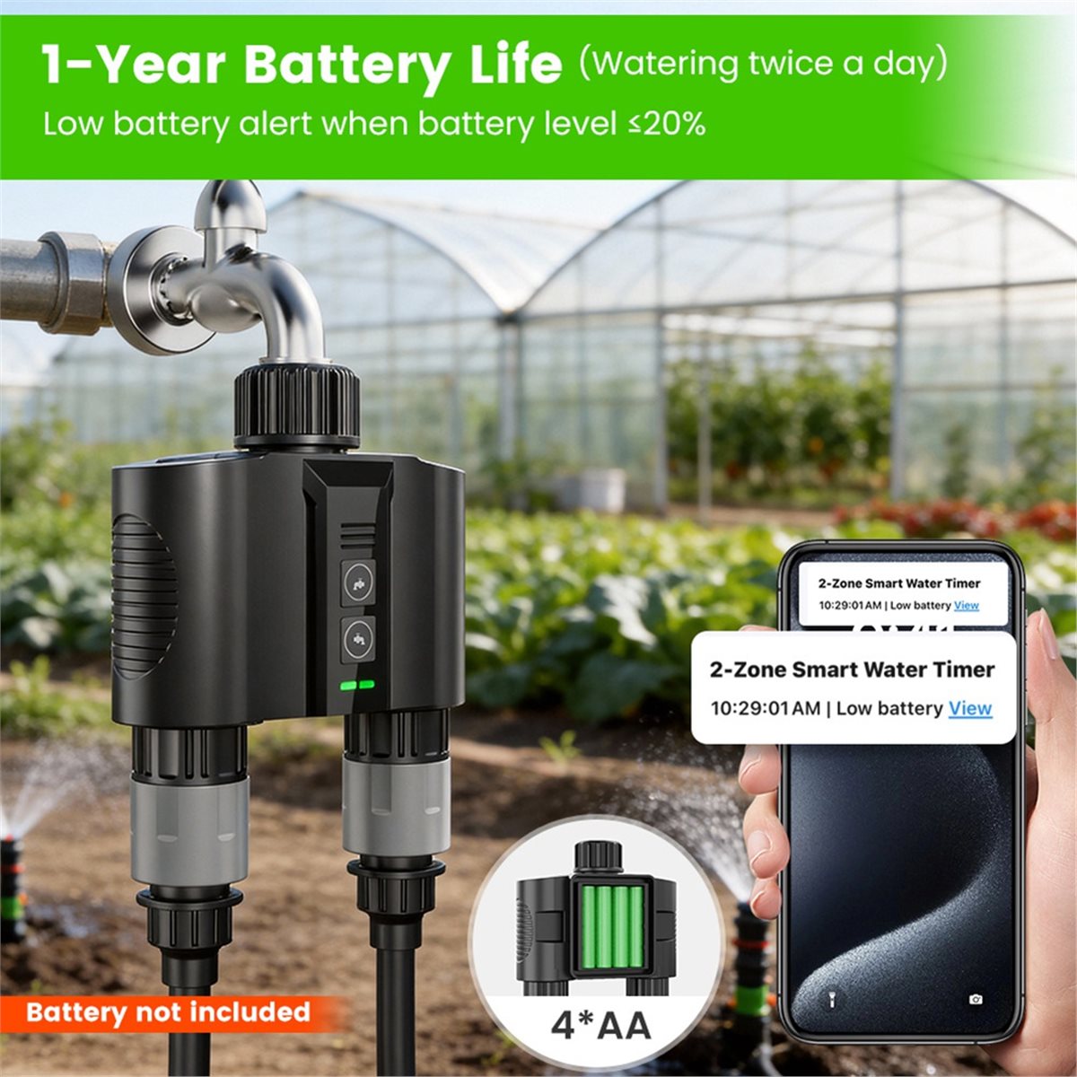 Smart Garden Valve - Y17A 1 Set WiFi Water Timer
