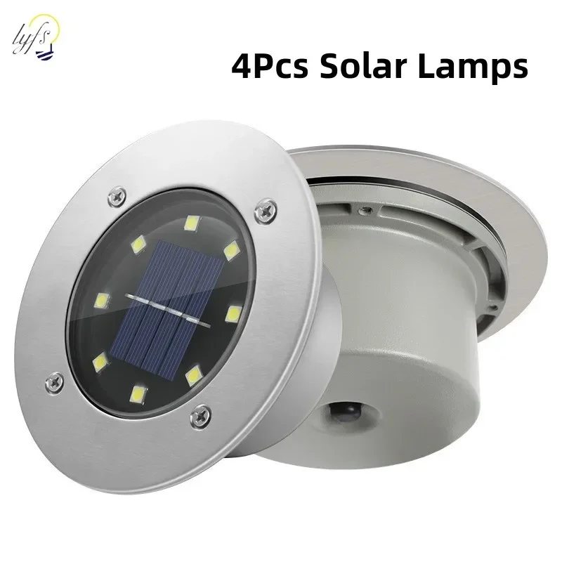 Smart Garden Lighting System - 4 Stuks Led Solar Tuinverlichting Buitenverlichting