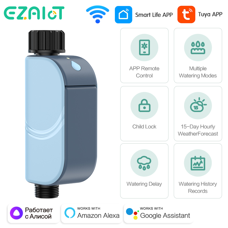Smart Garden Valve - Smart Tuya WIFI Tuinbesproeiingstimer Automatische strooiwatertimer