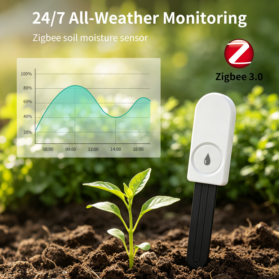 Slimme ZigBee Bodemvochtsensor - App Smart Garden recensie en prijs