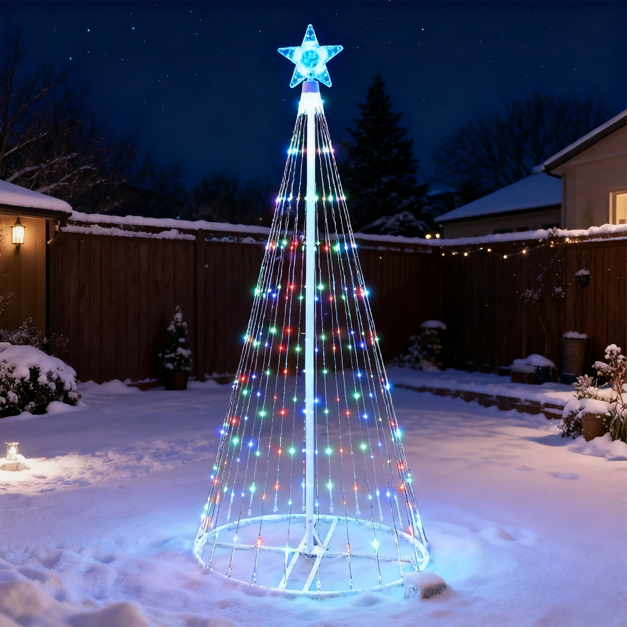 LED-waterval lichtslingers op  - Smart Garden Lighting System recensie en prijs