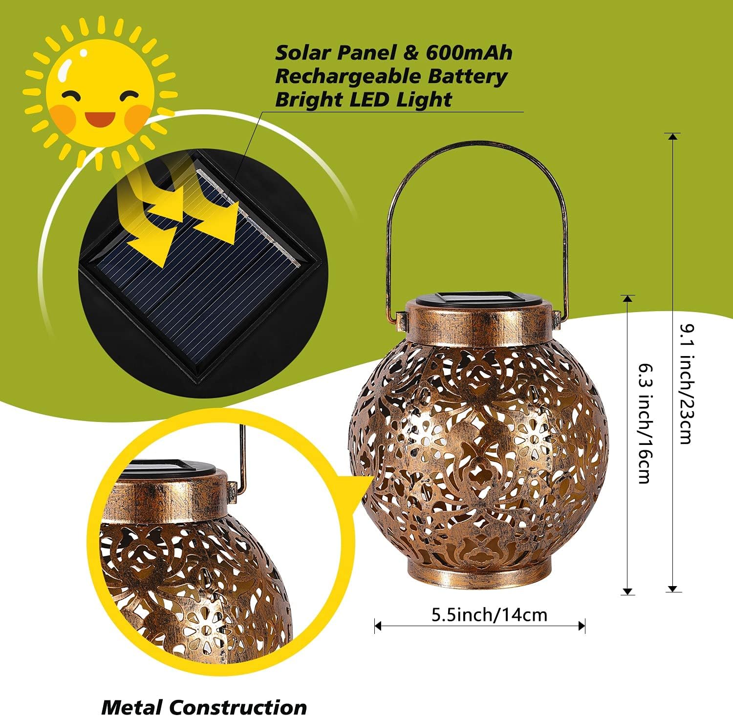1-6PCS Marokkaanse zonne-lanta - Smart Garden Solar recensie en prijs