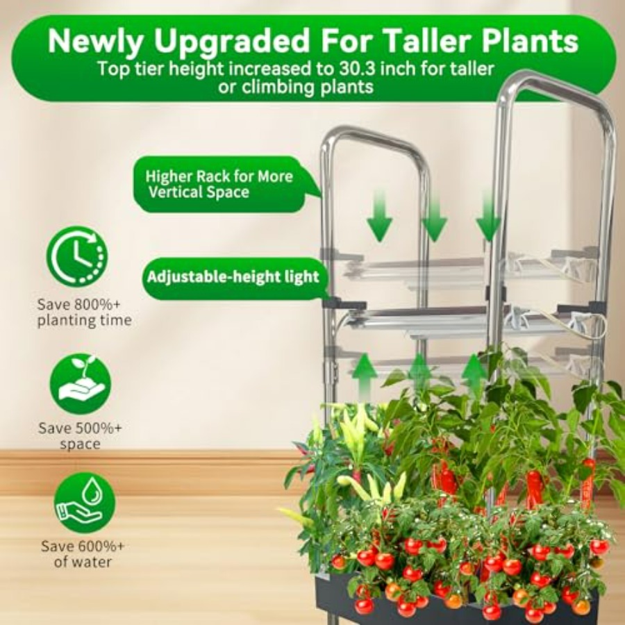 Indoor hydroponisch kweeksyste - Smart Garden Lighting System recensie en prijs