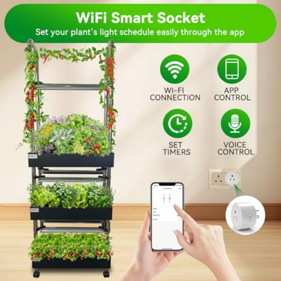 Indoor hydroponisch kweeksyste - Smart Garden Lighting System recensie en prijs