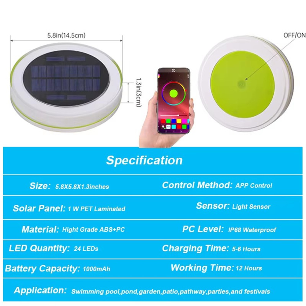 Solar LED Water Float Light Ou - App Smart Garden recensie en prijs