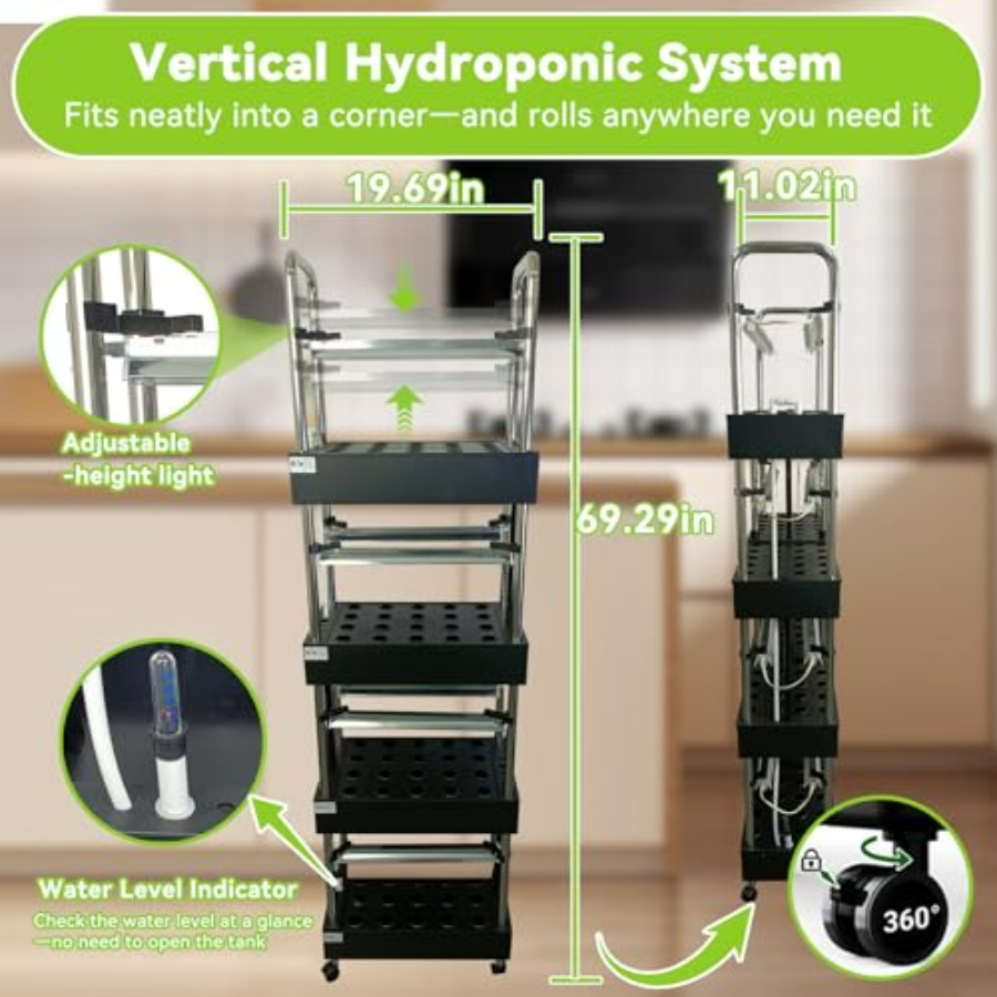 Indoor hydroponisch kweeksyste - Smart Garden Lighting System recensie en prijs